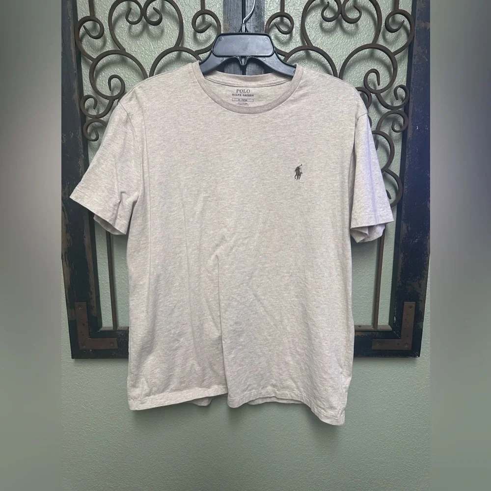 Polo Ralph Lauren tan short sleeve crew neck tshirt